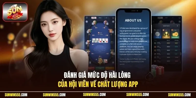 Đánh giá mức độ hài lòng của hội viên về chất lượng app